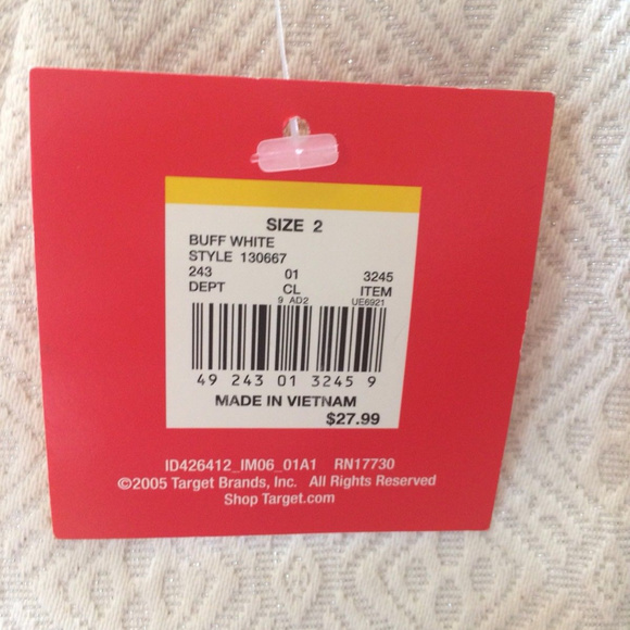 Cream With Metallic Brocade Pencil Skirt SIZE 2 - Picture 4 of 6